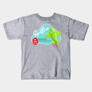 Crown Ice Cream Ad: Spitfire Lime Ice Lolly Kids T-Shirt